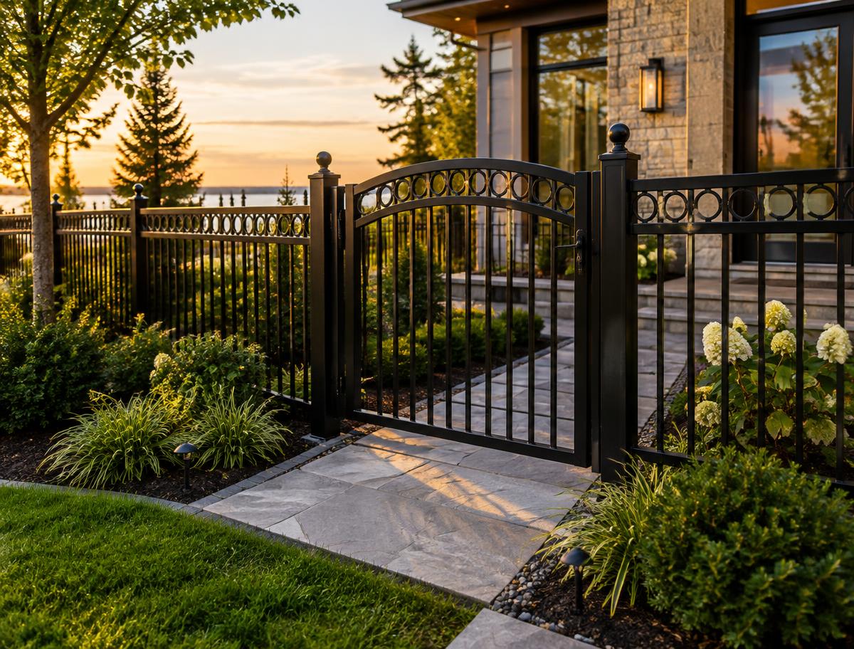 Ornamental entry gate — Edmonton area