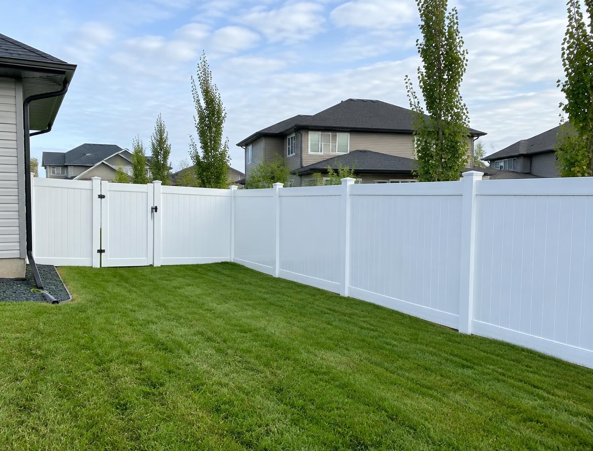 Low-maintenance privacy fence project
